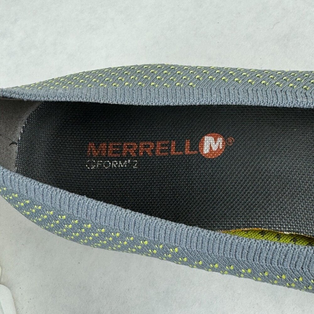 Merrell Q Form 2 Knit Monument Shoes Womens Size 7 Gray Green Stretch Slip On - Picture 8 of 12